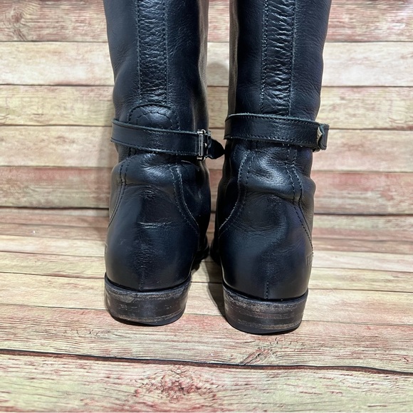 Frye Black Leather Dorado Boots - Picture 9 of 11